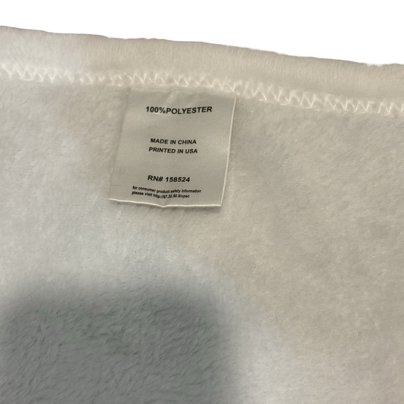 Quinn Custom Baby Monthly Milestone Blanket Giraffe Floral White 38x28 - Picture 3 of 5